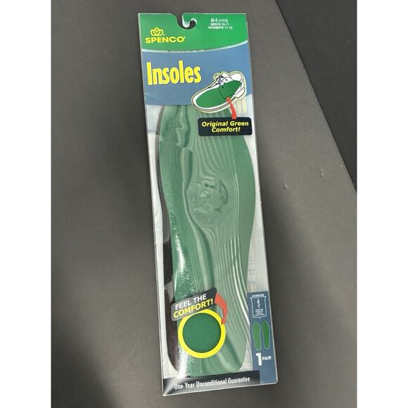 New,Insoles For Size 10-11 Men's Shoe's, Green Color, Cushions & Comfort's. - Picture 1 of 3